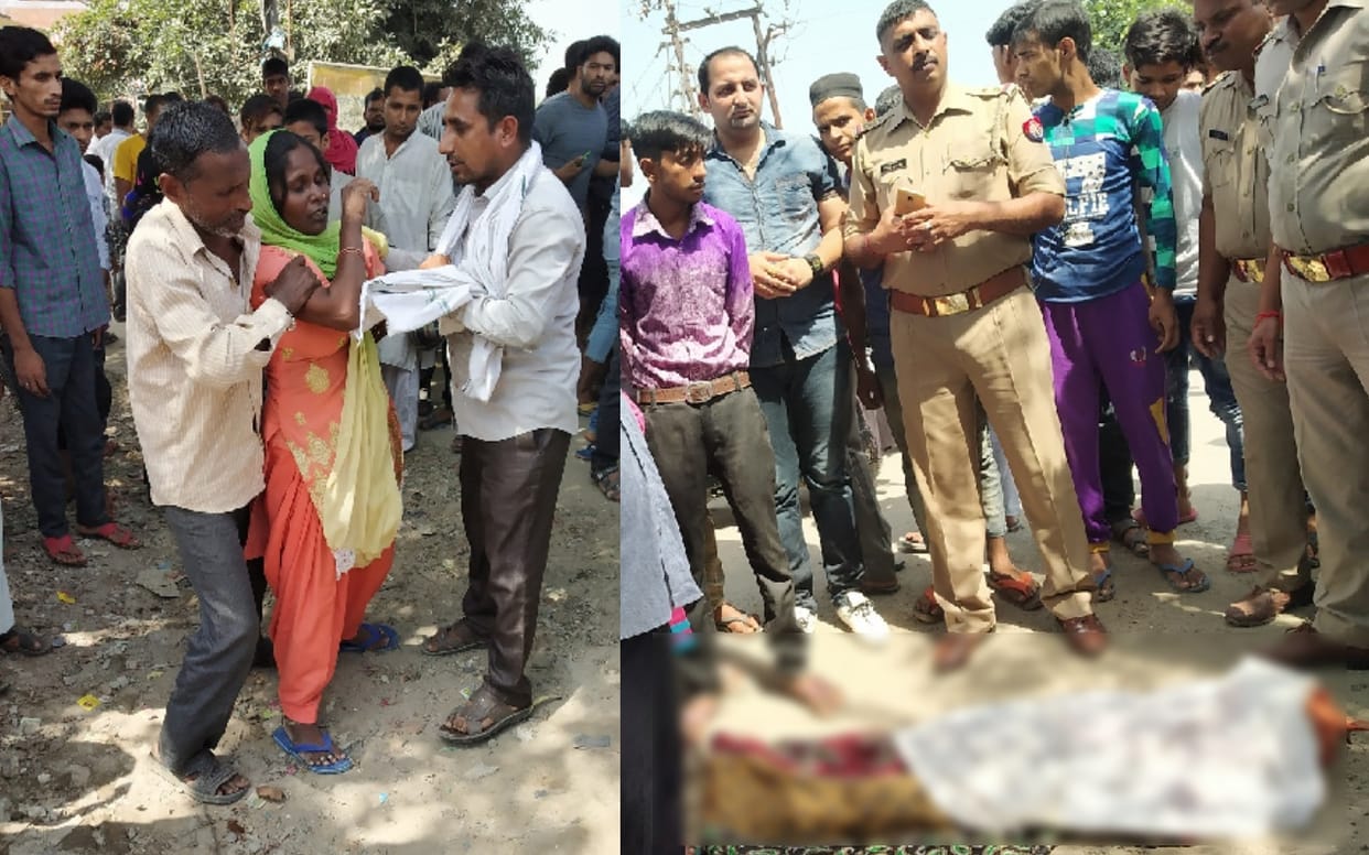 UP : child riding a bike by crushing a truck in Saharanpurone is died another injured