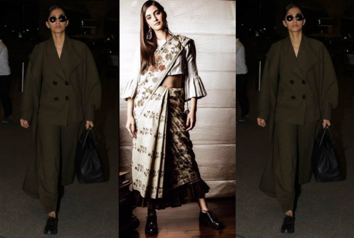 sonam kapoor repeat her footwear very smartly