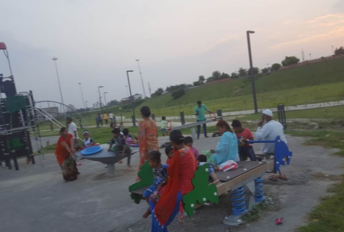 kids zone opened in riverfront of lucknow