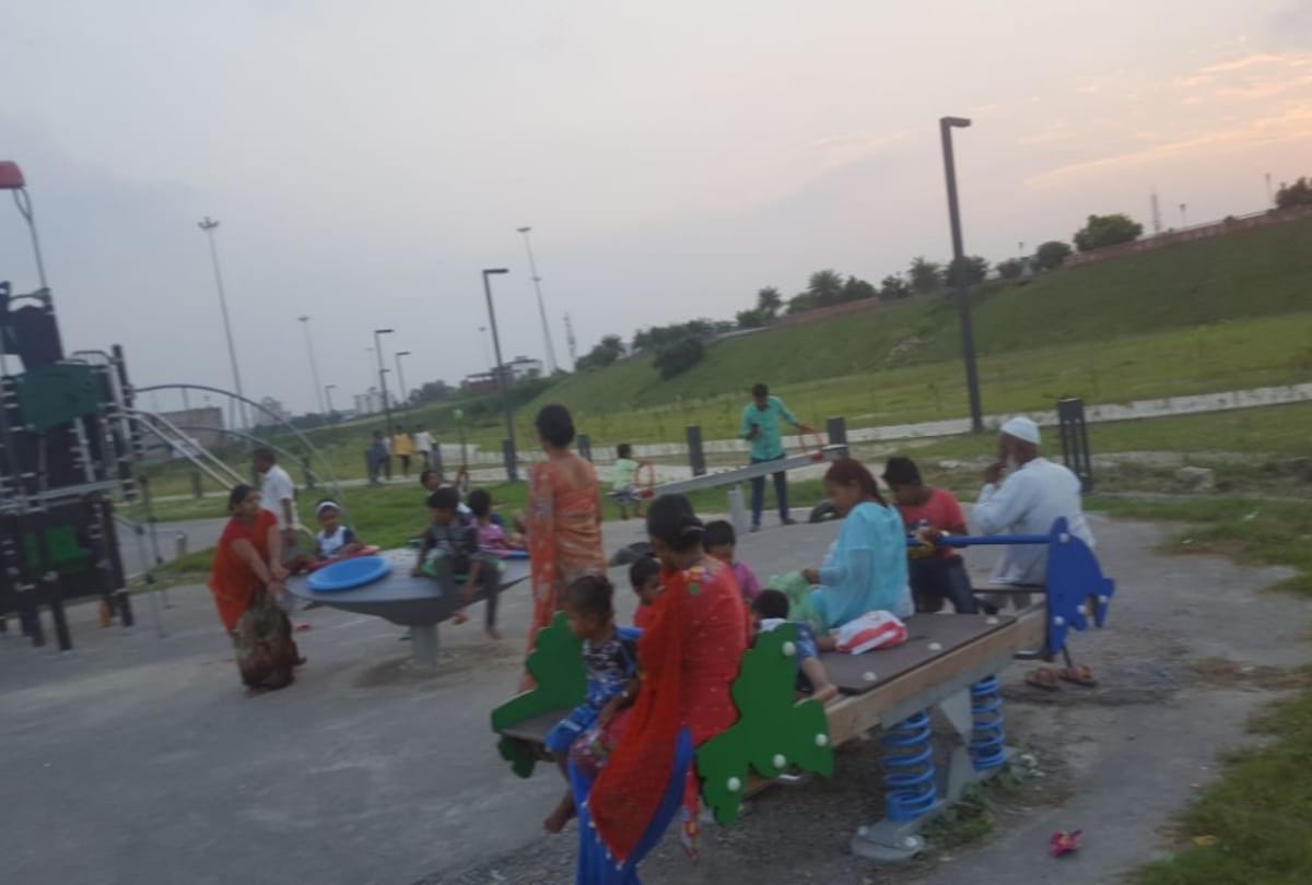 kids zone opened in riverfront of lucknow