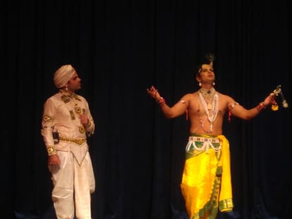 radha ashtami:vraj gandharavas from vrindavan presented Krishnotsav of radha krishna at iskcon noida