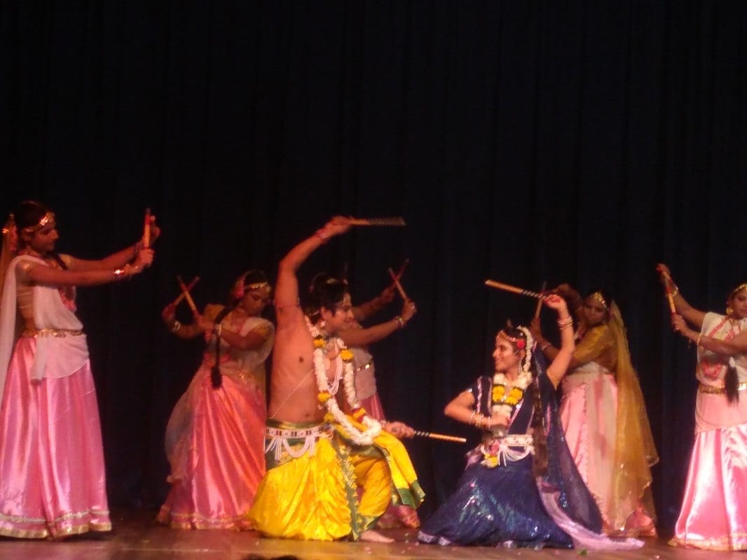 radha ashtami:vraj gandharavas from vrindavan presented Krishnotsav of radha krishna at iskcon noida
