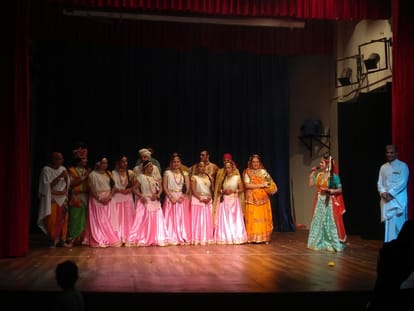 radha ashtami:vraj gandharavas from vrindavan presented Krishnotsav of radha krishna at iskcon noida
