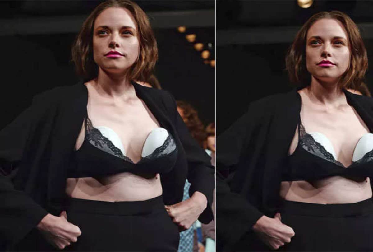 London Fashion Week Model wore breast pumps on the catwalk