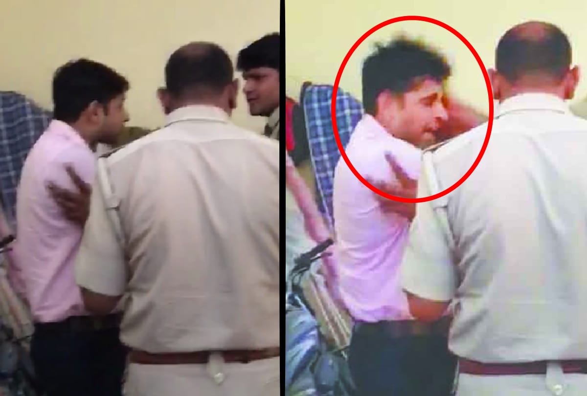 पुलिस चौकी में सिपाही ने वकील को जड़ा थप्पड़, सिपाही निलंबित