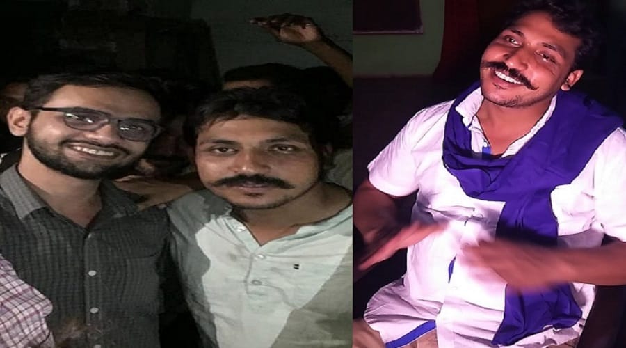 JNU student leader Omar Khalid meets Bhim Army chief Chandrasekhar