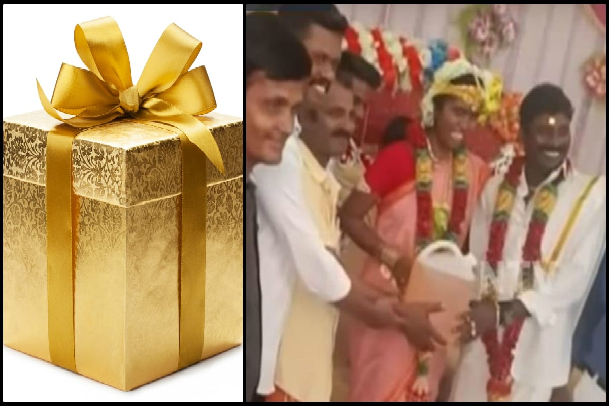 Friend gift 5 liter petrol to new married couple in Tamilnadu