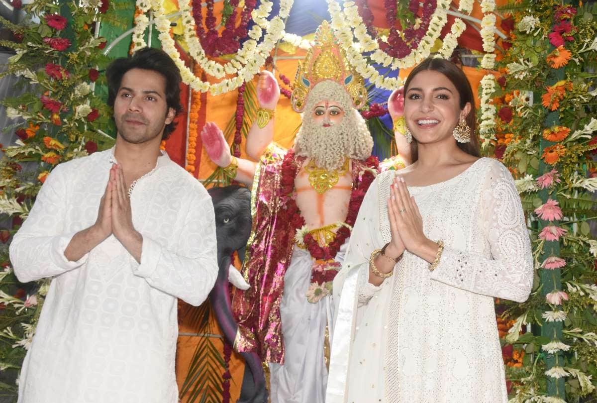 anushka and varun in lucknow for the promotion of sui dhaga