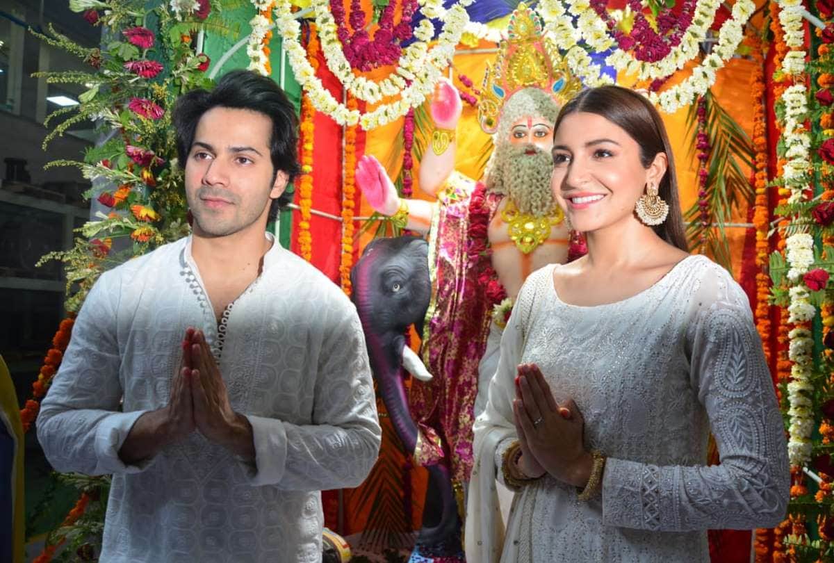 anushka and varun in lucknow for the promotion of sui dhaga