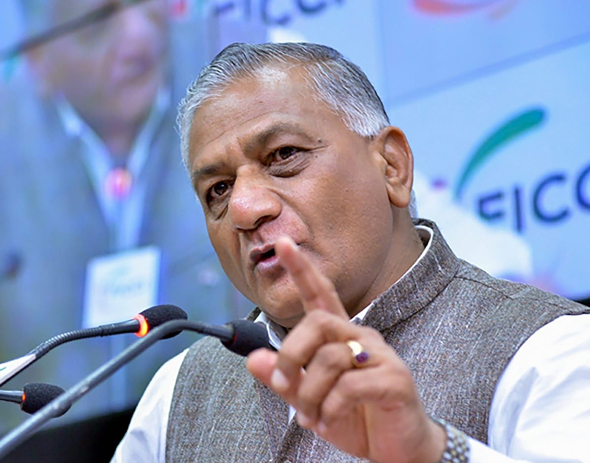 on infiltration General VK Singh said Did you expect any change from man propped by Army
