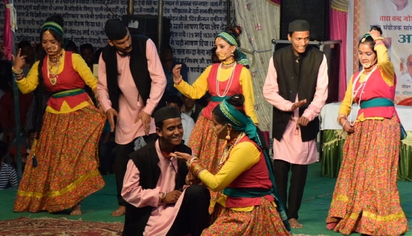 Artists presented colorful events at the Nanda Devi Fair