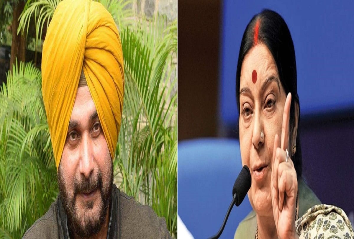 Navjot sidhu met sushma swaraj for initiate dialogue with pakistan on kartarpur sahib corridor