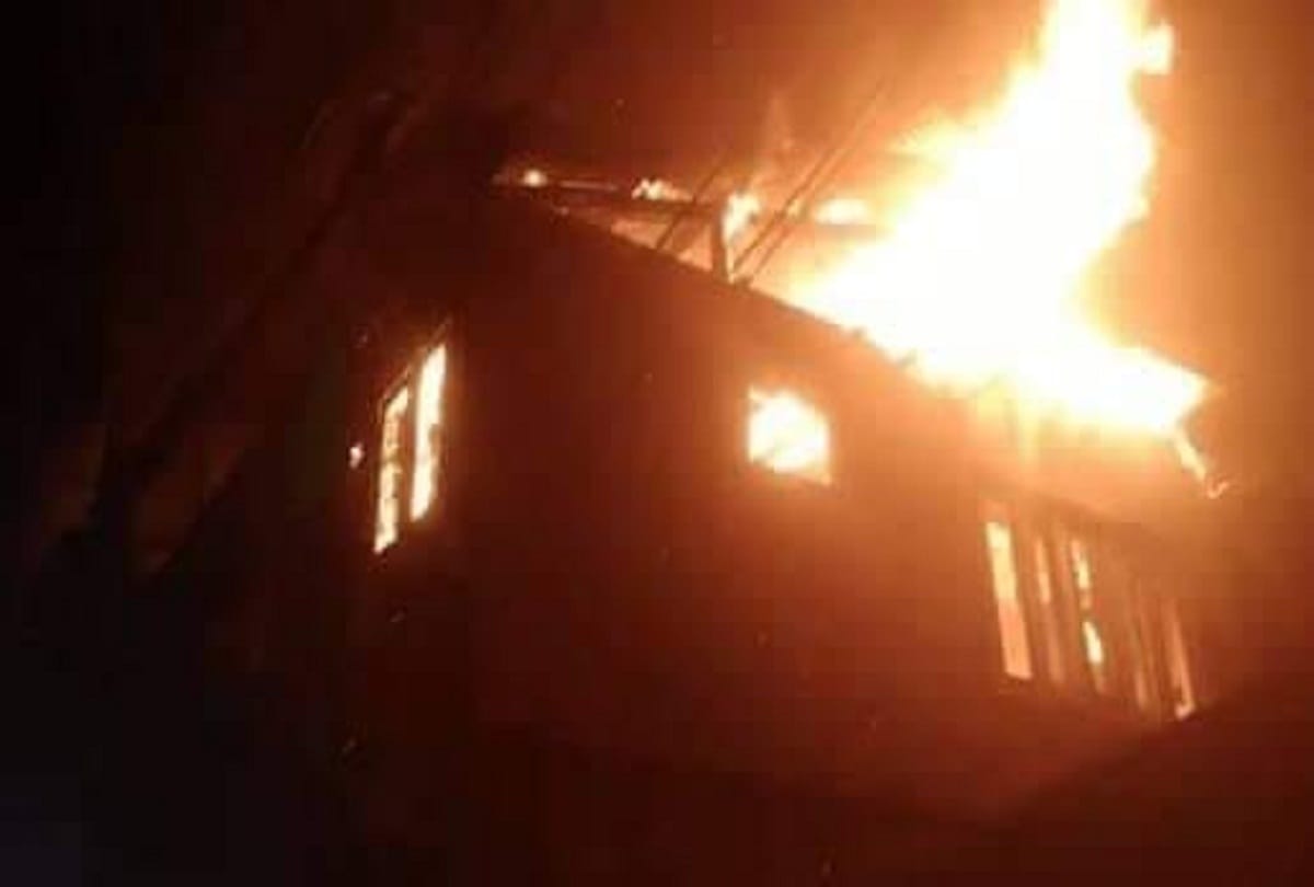 Four panchayat houses burnt to protest against elections