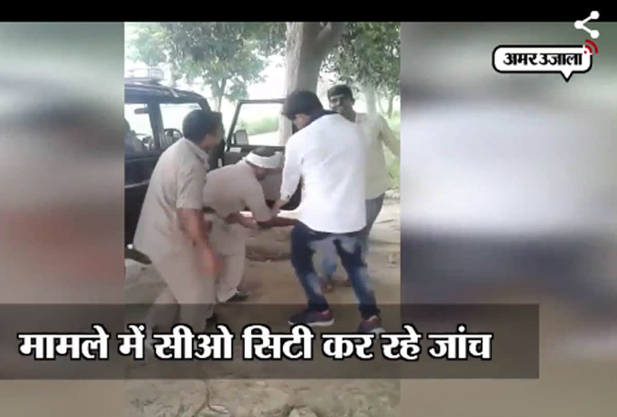 Police man dancing video viral in auraiya