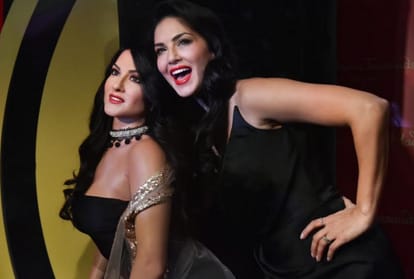 Bollywood actress sunny leone wax statue in delhi madame tussaud museum