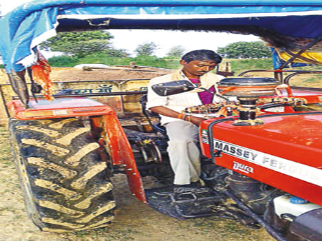 Straw in the presence of SDM police station