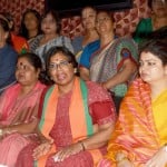 भाजपा महिला मोर्चा की राष्ट्रीय अध्यक्ष विजया रहाटकर मीडिया से बातचीत करते हुए।