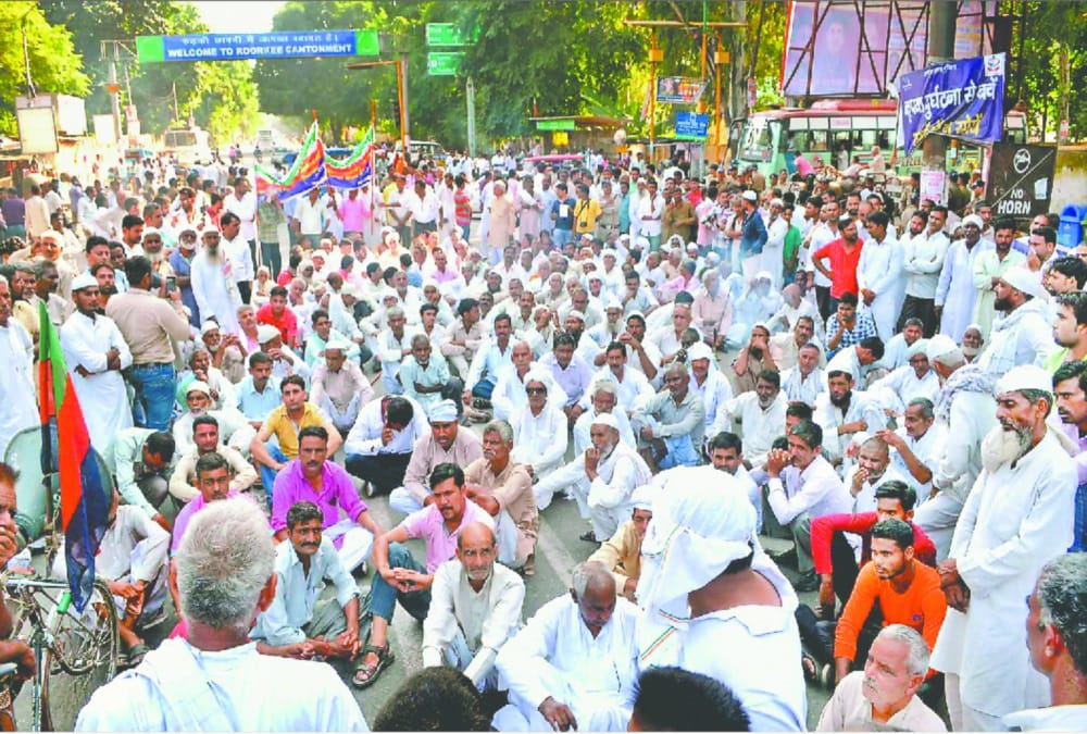 Haridwar Delhi highway jam during Farmers Mahapanchayat in roorkee