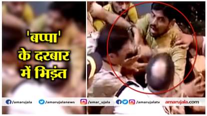 scuffle between police and volunteers in Lalbaugcha Raja during ganesha puja in mumbai