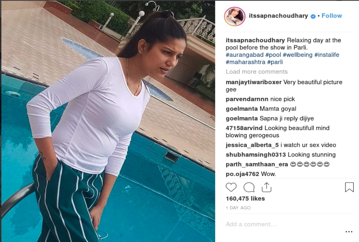 After ramp walk now Sapna Choudhary makeup free photo viral on social media