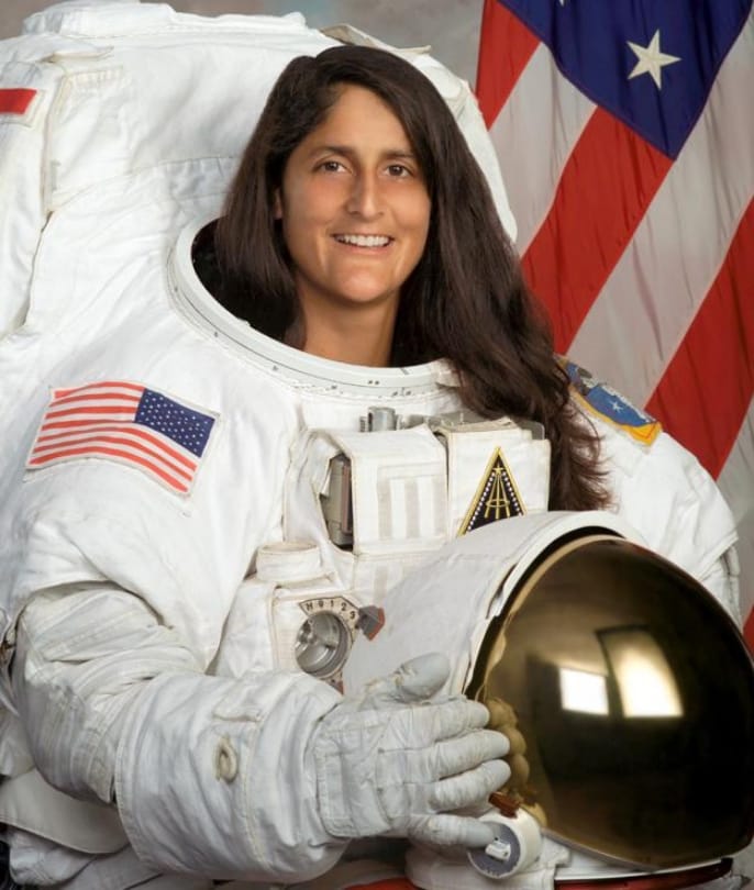 know today's history,sunita williams left for space today