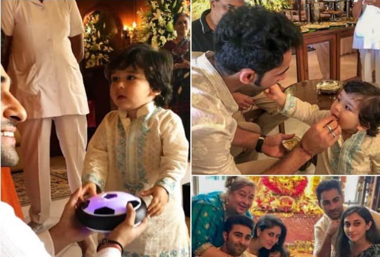 taimur ali khan celebrate ganesh utsav at his uncle aadar jain house