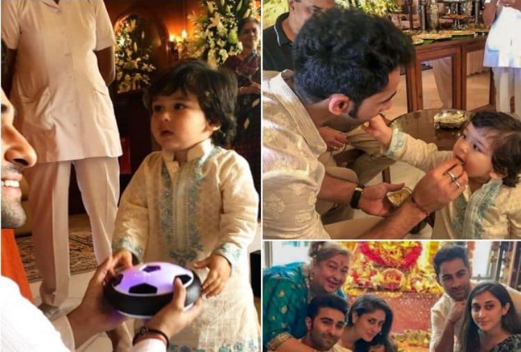 taimur ali khan celebrate ganesh utsav at his uncle aadar jain house