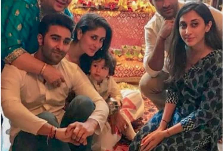 taimur ali khan celebrate ganesh utsav at his uncle aadar jain house