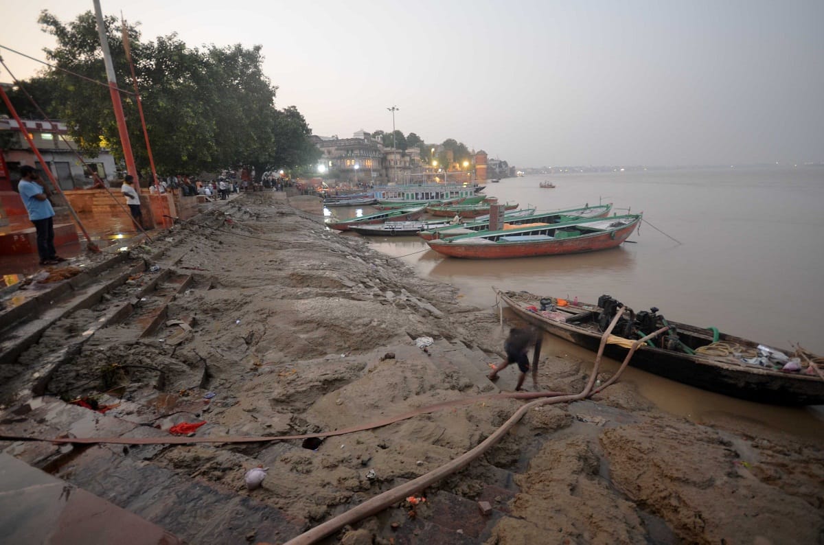 Varanasi ganga ghat cleaning started