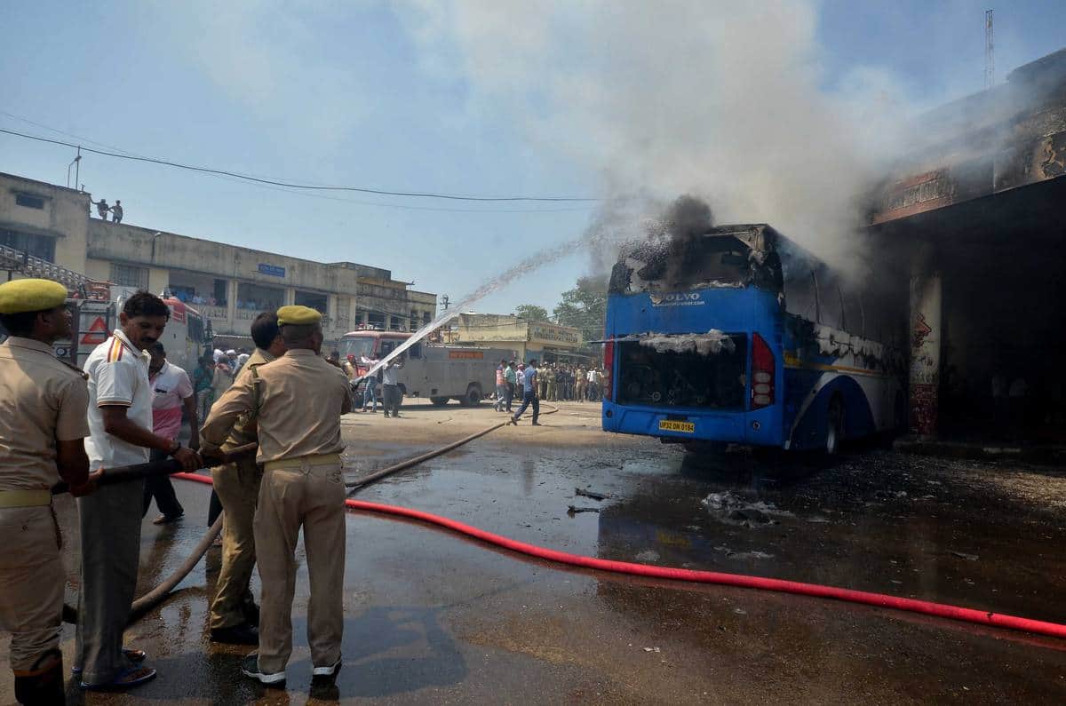 Know about that women who put fire in volvo bus