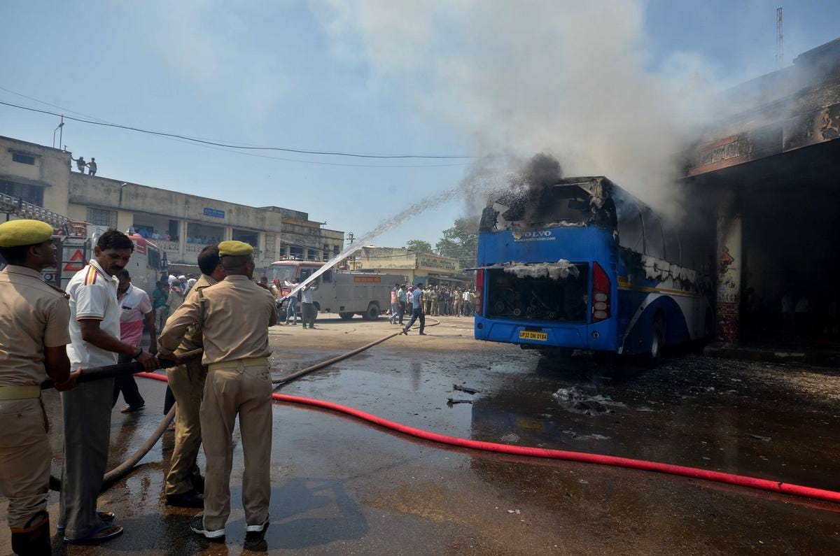 Know about that women who put fire in volvo bus