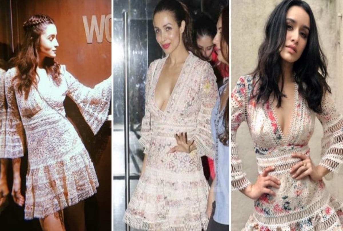 Alia Bhatt Shraddha Kapoor Malaika Arora worethe same dress