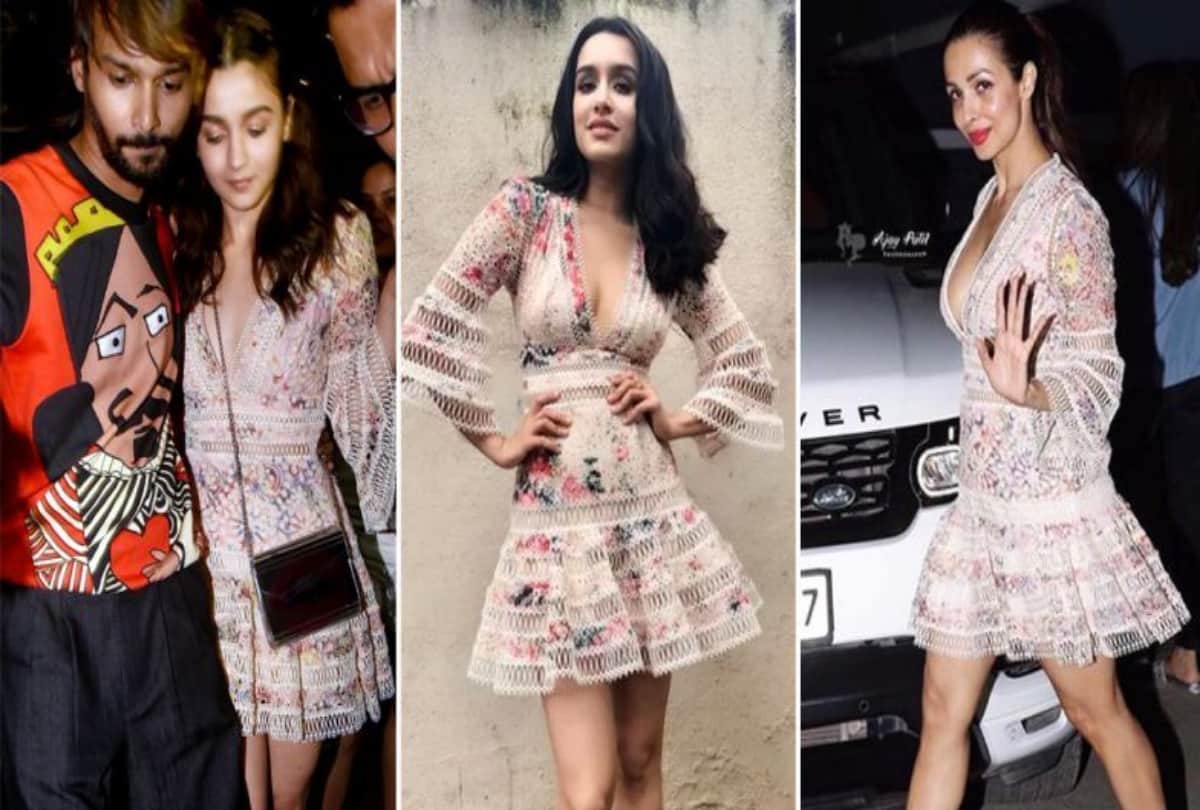 Malaika Arora Shraddha Kapoor Alia Bhatt Sizzled In Same Zimmeramen Short Dress