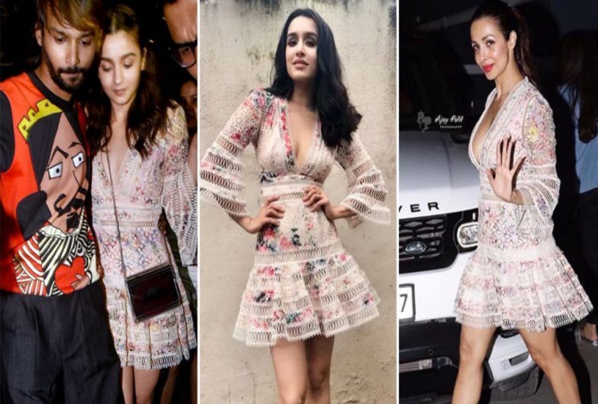 Alia Bhatt Shraddha Kapoor Malaika Arora worethe same dress