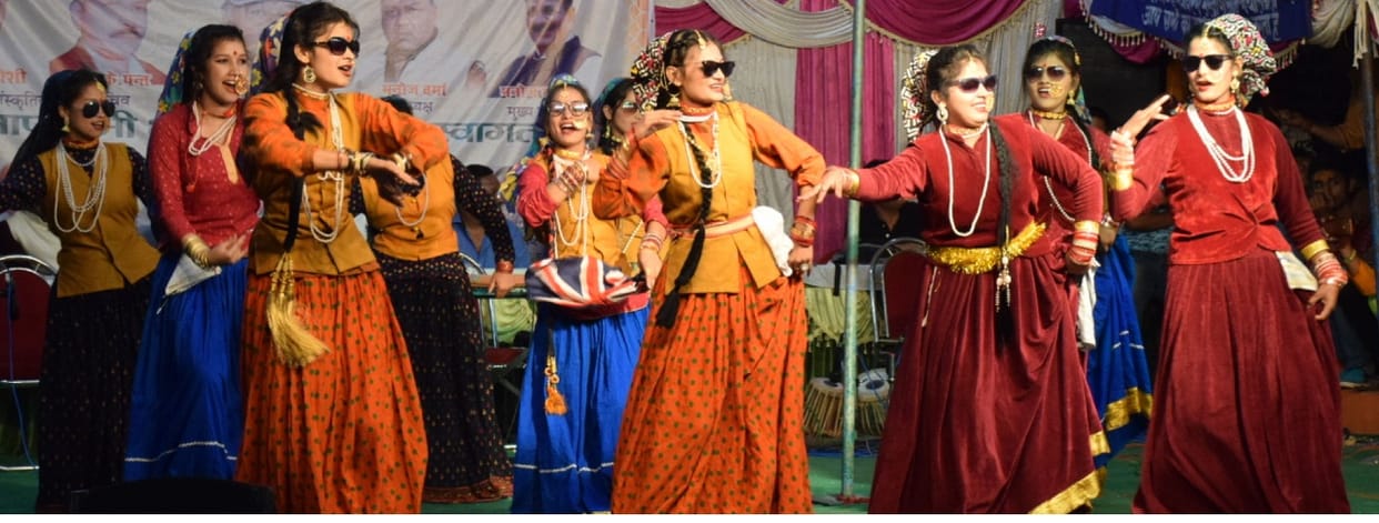 traditional rally carried out by women on the ocassion of nanda sunanda