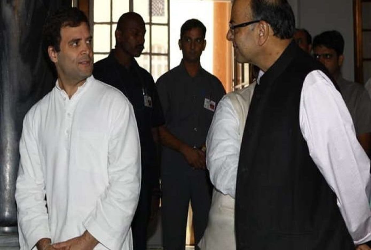 arun jaitley calls rahul is falsehood of crown prince