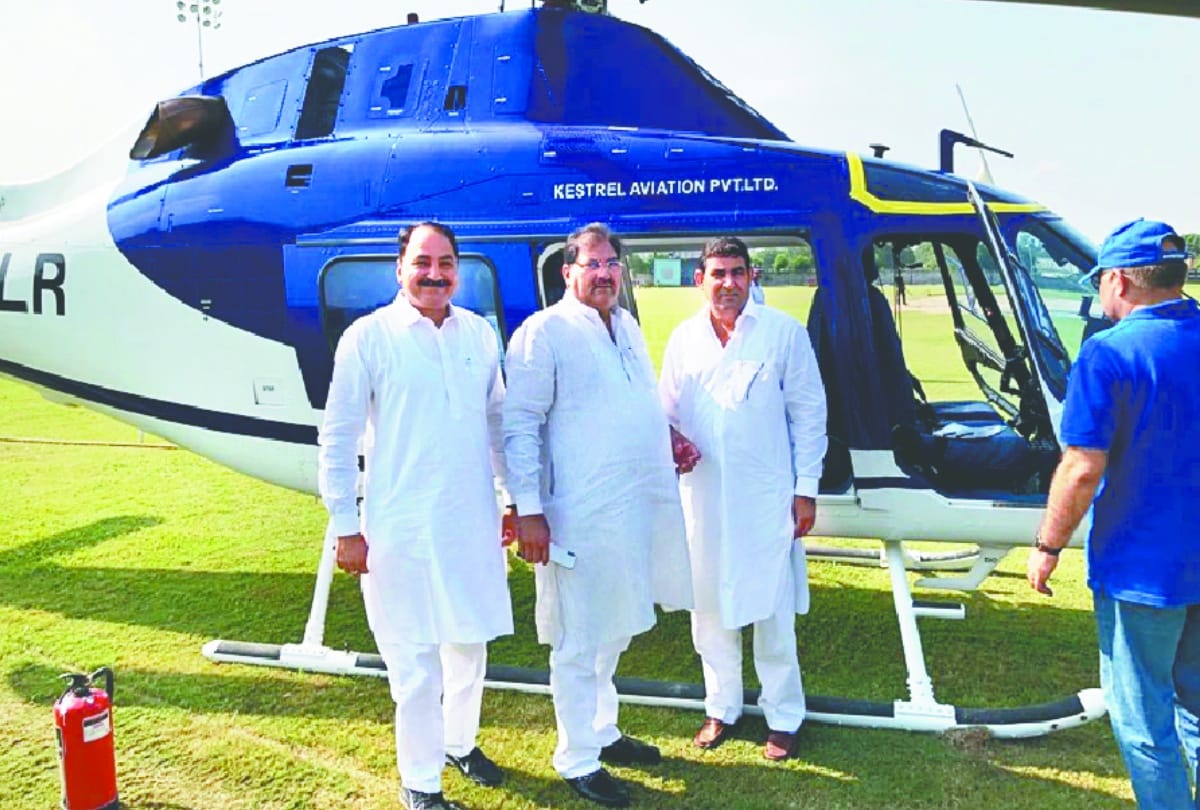 Emergency landing of Abhay Chautala helicopter in gurugram