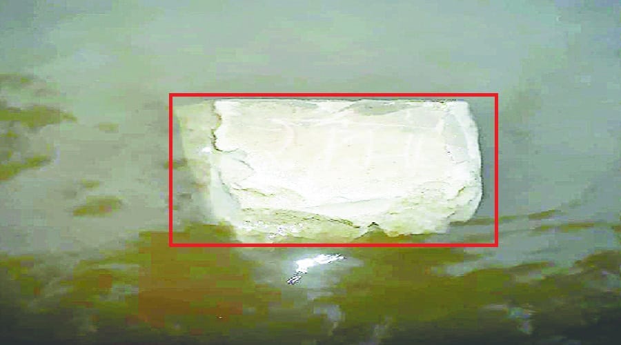 Found a stone named Ram in Ganga Barrage