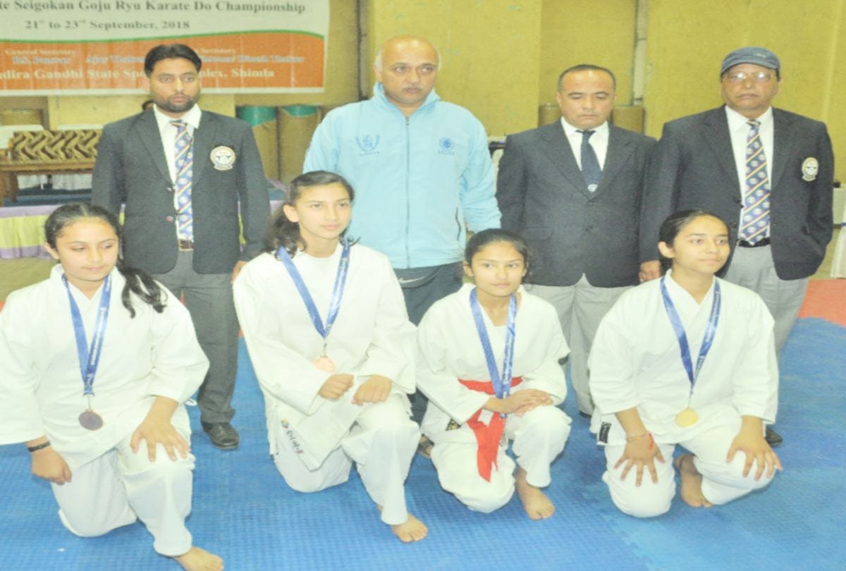 Shigokan Guzurio Karate competition in indira gandhi sports complex shimla