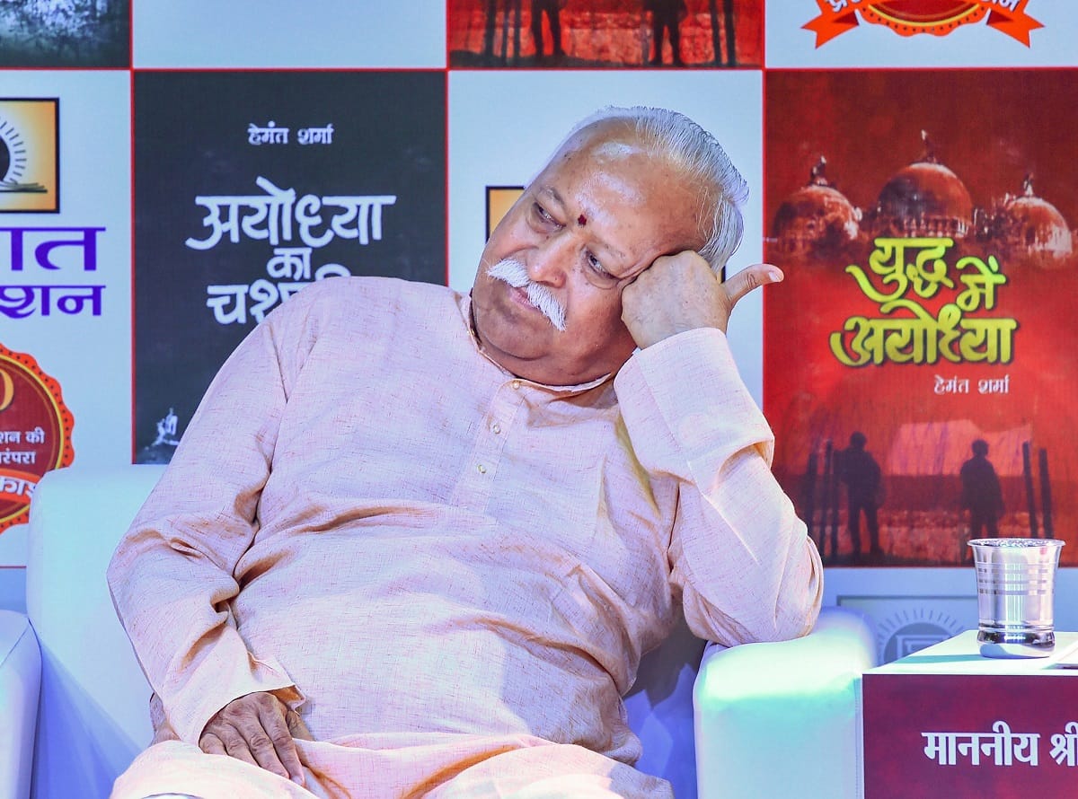 What does RSS MAN Bhagwat mean when he says that Hindutva includes 'Muslims'