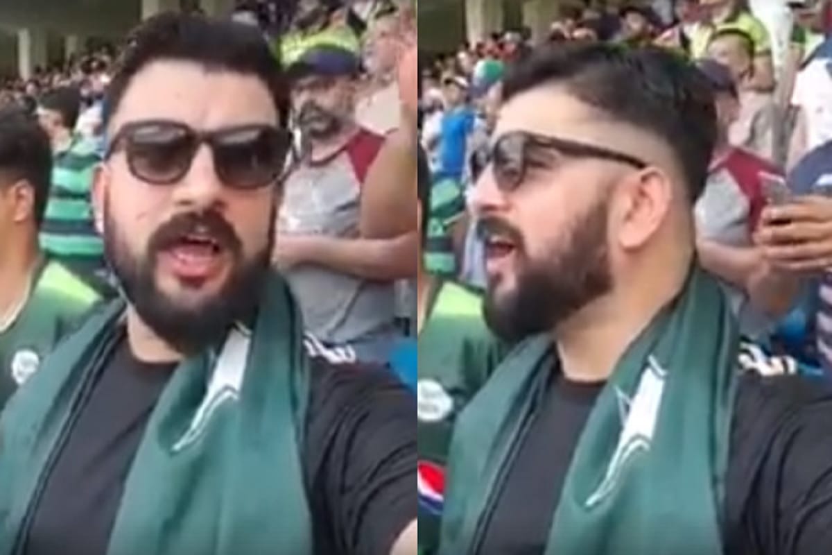 pkistani fan sings National Anthem of india during Indo Pak clash in asia cup 2018