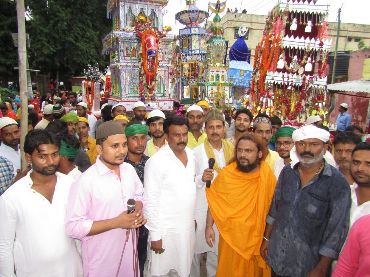 Tazia in the memory of Shahidate Imam Hussain with Akidat and Aitram
