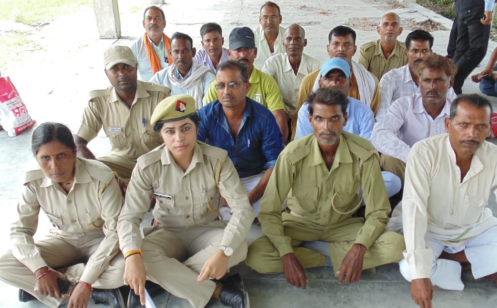 PRD jawans keep the hold on the collectorate
