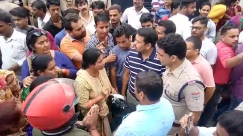 school van sexual assault protest in haldwani