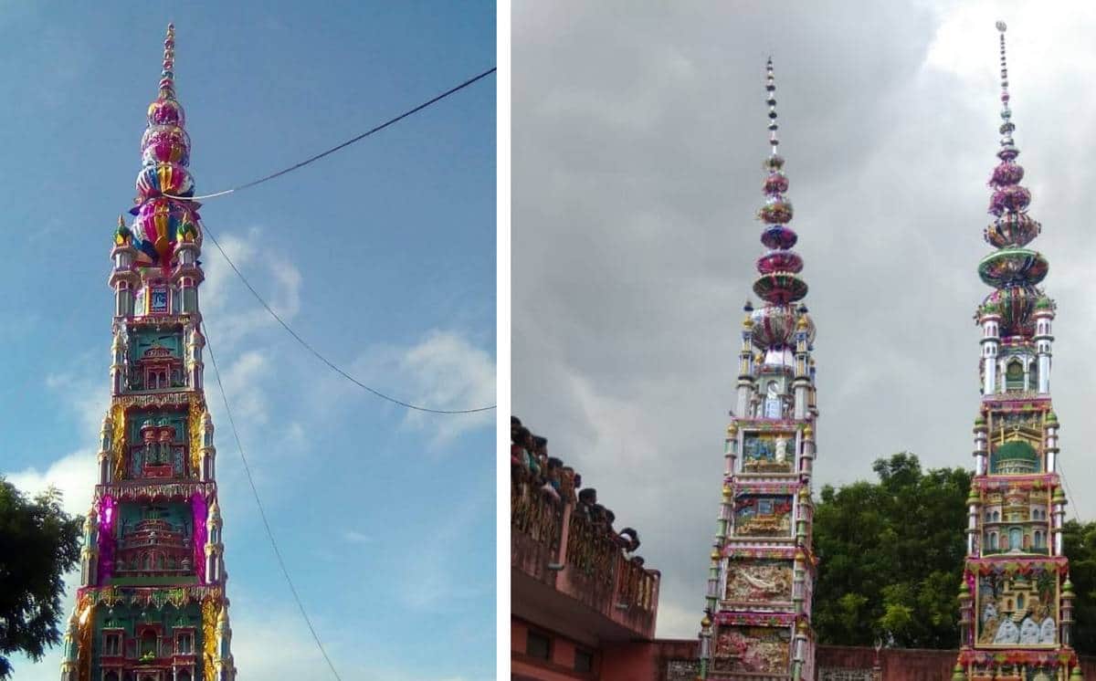 Tallest tajia on moharram in this district of purvanchal