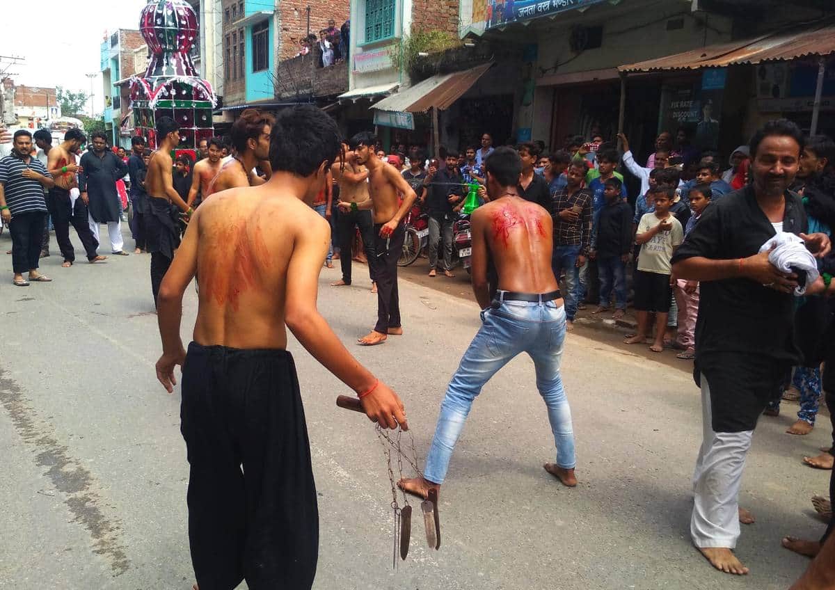 see the photos of tazia procession in varanasi