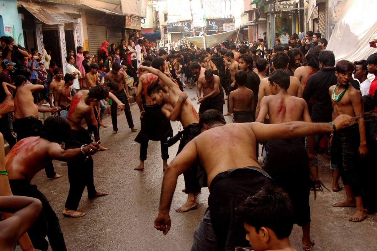 see the photos of tazia procession in varanasi