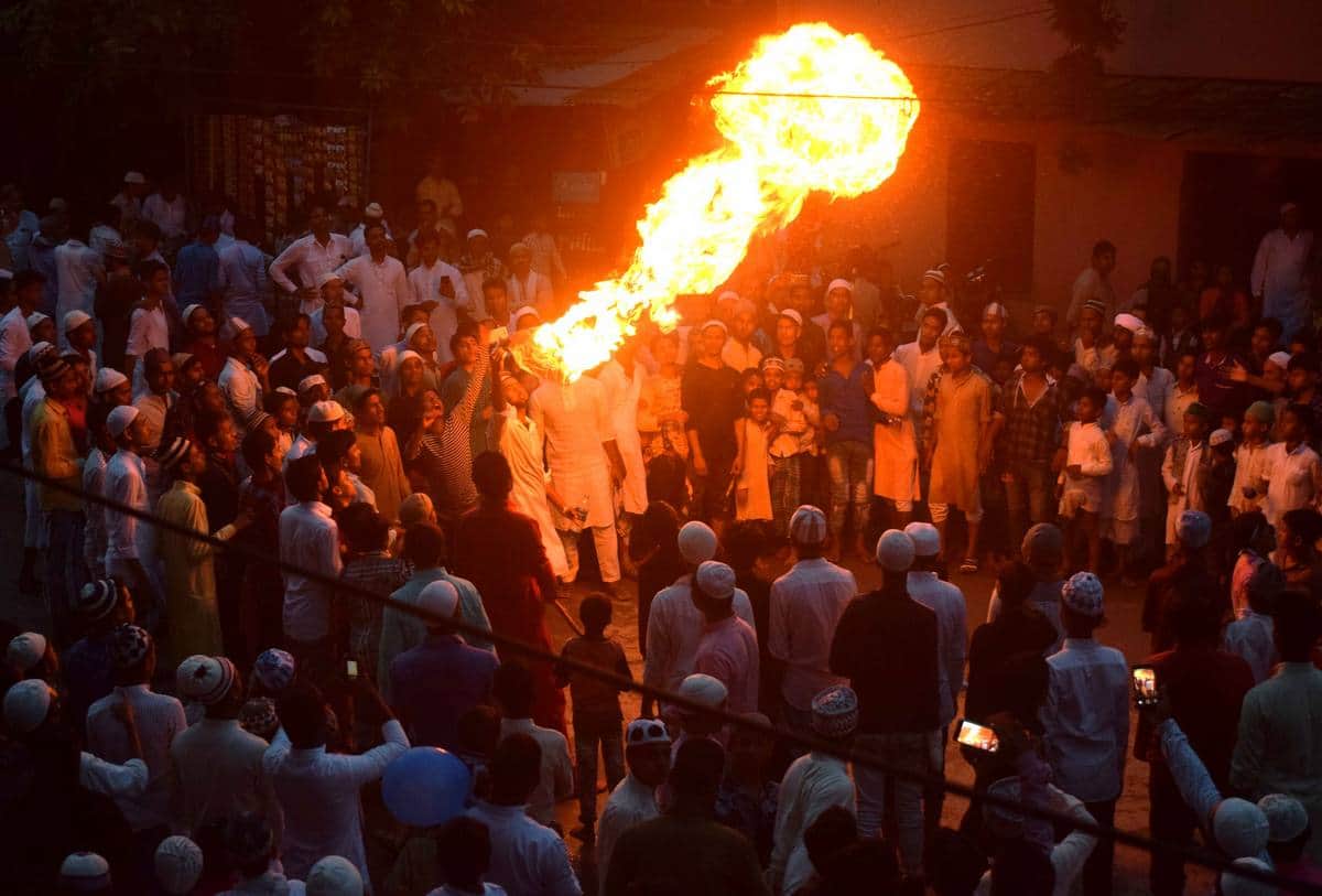 see the photos of tazia procession in varanasi