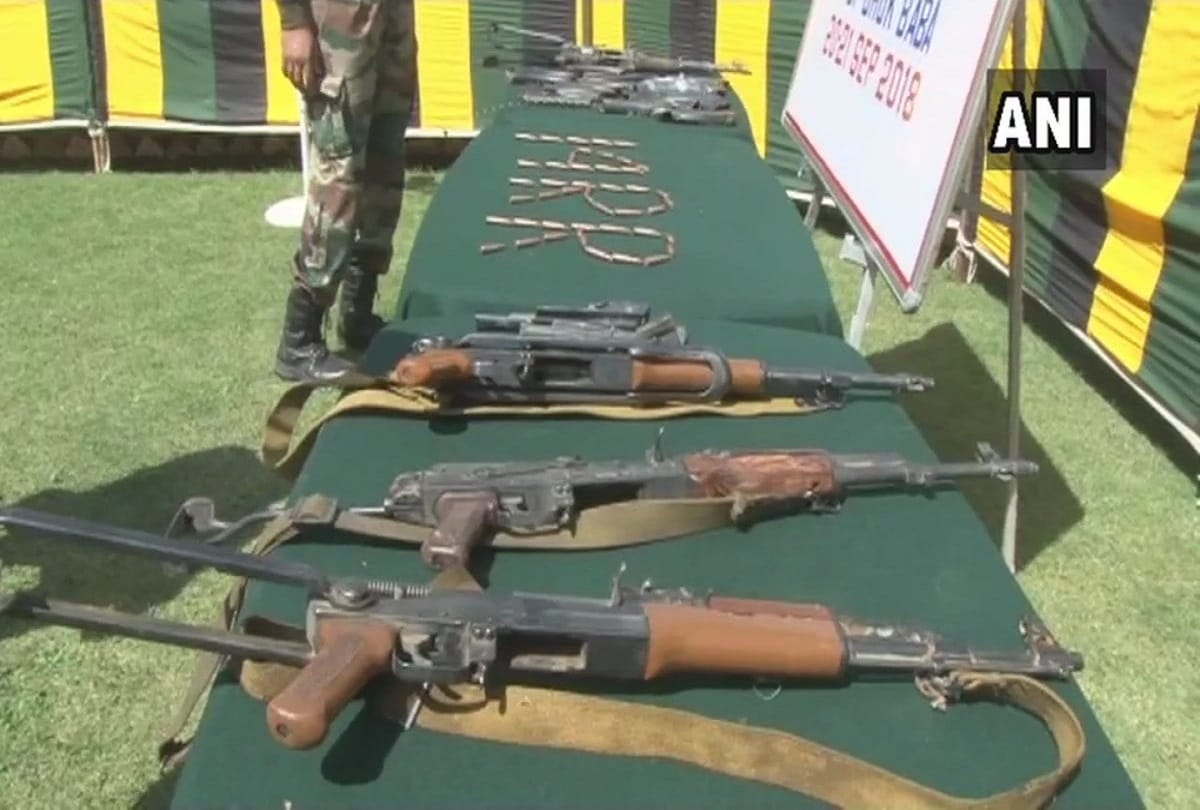 Huge cache of arms and ammunition were recovered after Bandipora encounter