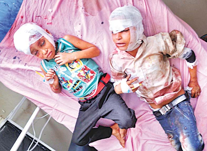 hospital administration tired to see the number of injured person